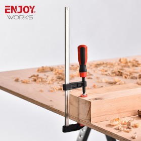 ENJOYWORKS Penjepit Kayu F Clamp Handle-C Woodworking Clamp Carpentry Gadgets 150 mm - ECF405