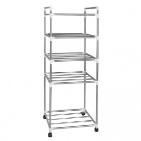 POLBEST Rak Tingkat Dapur Kitchen Storage Rack 5 Layer - 50801 - Silver