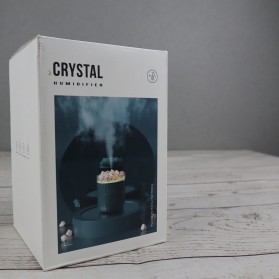 CRYSTAL Air Humidifier Aromatherapy Oil Diffuser Rechargeable 400ML 1200mAh - A07 - Green - 8