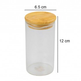 One Two Cups Toples Kaca Penyimpanan Makanan Borosilicate Glass Storage Jar 350ml - GH1270 - Transparent - 8
