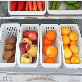 DailyCase Kotak Kontainer Makanan Kulkas Kitchen Storage Food Box - AS2221 - White - 3