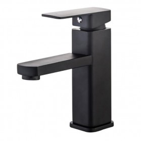 ZJM Keran Air Black Square Bathroom Faucet Mixer Tap - LB2982 - Black