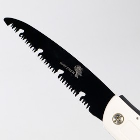 KNIFEZER Gergaji Lipat Portabel Folding Wood Hand Saw 180 mm - LA146 - Black - 4