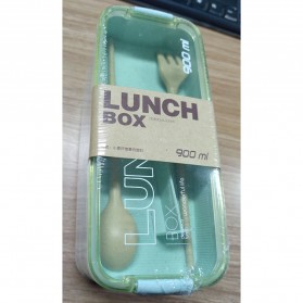 CPLIFE Kotak Makan Rantang 3 Layer Bento Box 900ml with Spoon & Fork - NXM144 - Beige - 11