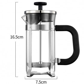 Hoodakang French Press Coffee Maker Pot 350 ml - HKD530 - Black - 1