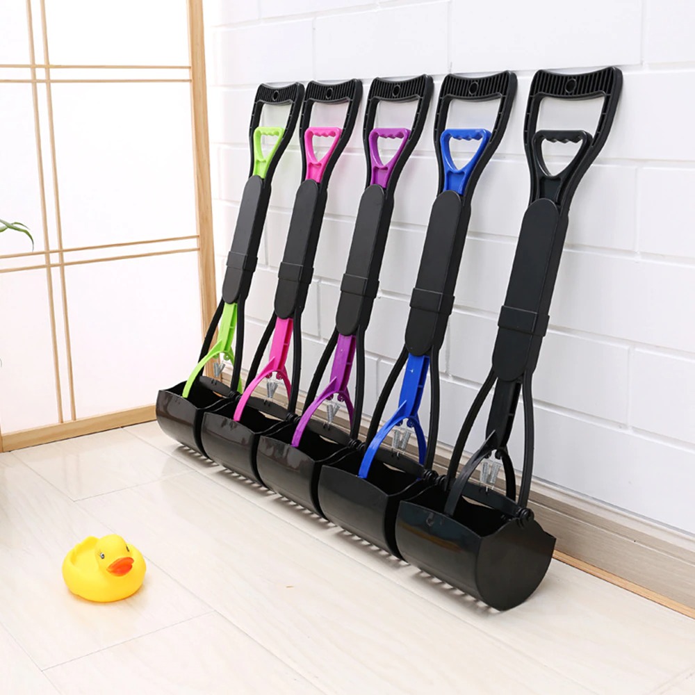 OWBOB Sekop Genggam Long Handle Pet Poop Scooper Cleaner 60cm A11710