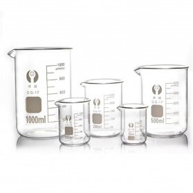 HOMELIFE Cangkir Gelas Takar Ukur Lab Kimia Borosilicate Glass 500ml - GG-17 - Transparent