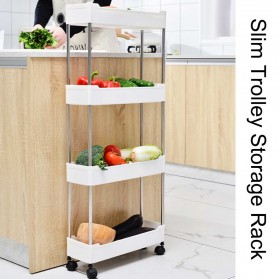 Pawaca Rak Laci Tingkat Dapur Kitchen Storage Rack 3 Layer - F31793 - White - 4