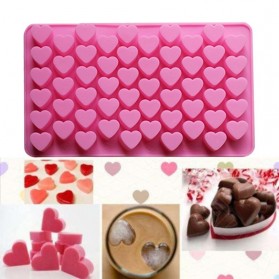 WU FANG Cetakan Coklat 3D Es Batu Ice Cube Tray Mold Model Love - BP55 - Pink
