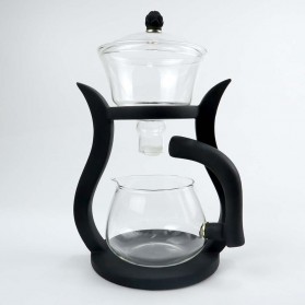 Chameilai Pitcher Pembuat Teh Tradisional Infuser Teapot Borosilicate - K10 - Transparent