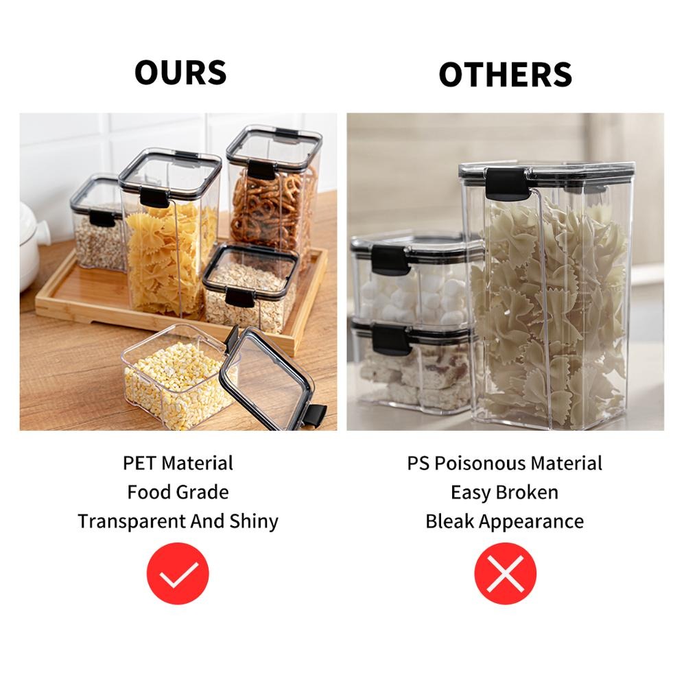 Gambar produk TaffHOME Toples Wadah Penyimpanan Makanan Food Storage Container 460ML - YF0086