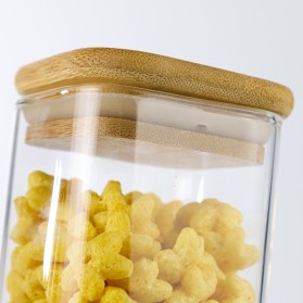 One Two Cups Toples Kaca Penyimpanan Makanan Glass Storage Jar 350ml - HC1019 - Transparent - 3