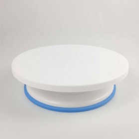IQIAN Alas Tatakan Turntable Kue Rotating Stand - F019 - White - 2