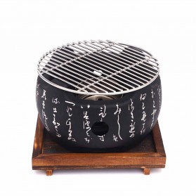 Aihogard Alat Panggang Arang BBQ Japanese Grill Stove 20x20 cm - H02 - Black