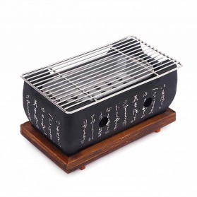 Aihogard Alat Panggang Arang BBQ Japanese Grill Stove 24x12.5cm - H02 - Black - 1