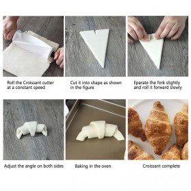 Upspirit Roller Pemotong Kue Croissant Bread Cutter Wheel - S01H - Black - 3