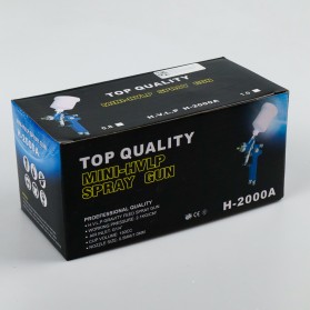 Taffware Professional Spray Gun Nozzle HVLP Airbrush 0.8mm - H-2000 - Blue - 11