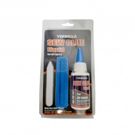 VISBELLA Cairan Liquid Lem Perekat Khusus Kain Kulit Sew Glue Repair Kit 60ml - VS255 - Transparent - 7
