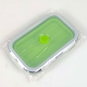 ACEBON Kotak Makan Foldable Healthy Bento Lunch Box Eco Friendly 800ml - TN99 - Green - 8