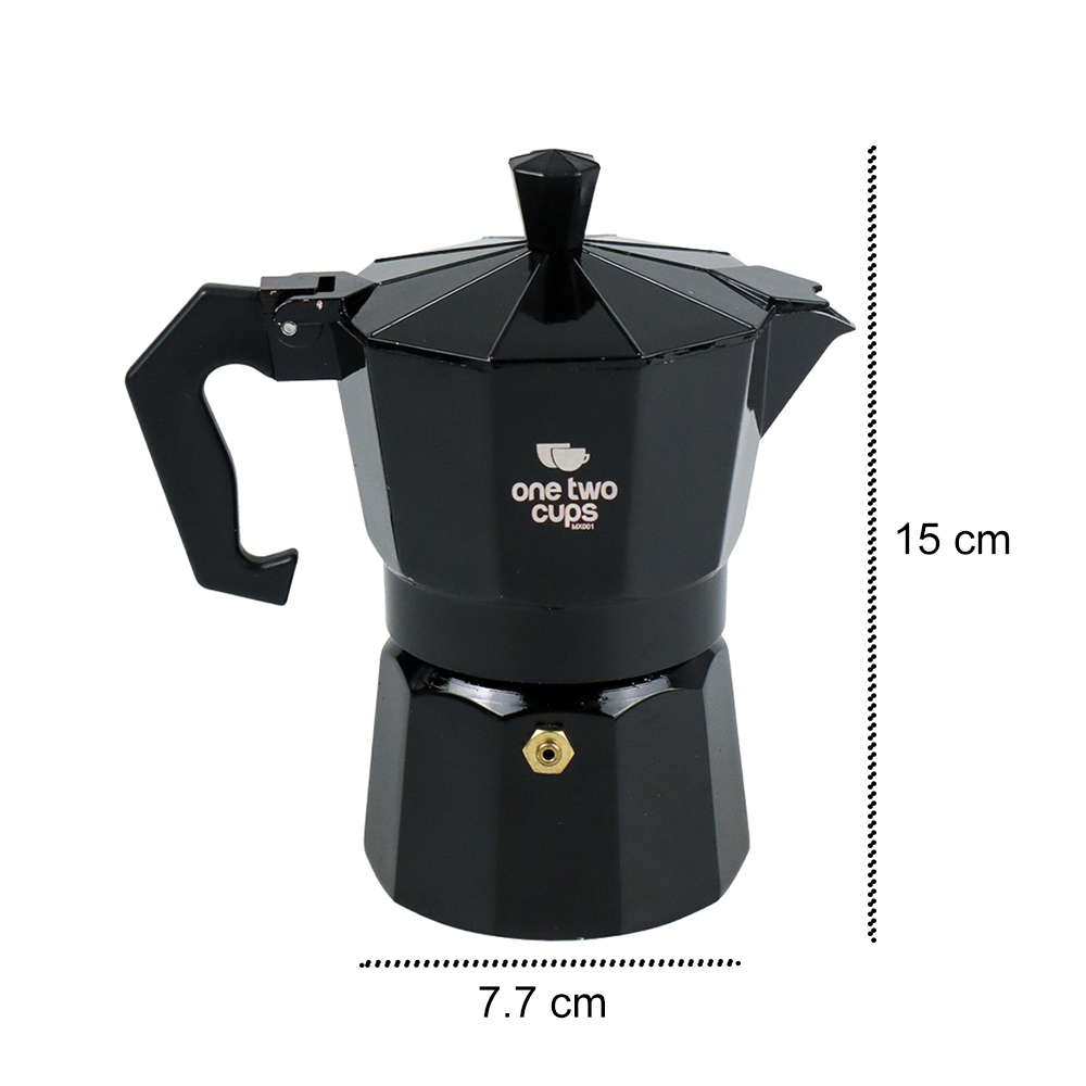 One Two Cups Espresso Coffee Maker Moka 