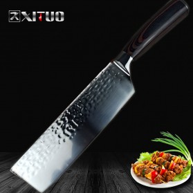 XITUO Pisau Dapur Chef Knife Santoku Cleaver 7 Inch - CK114 - Silver