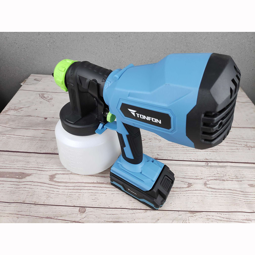 Gambar produk TONFON Pistol Semprot Cat Dinding Pestisida Electric Spray Gun Cordless 20V 1000ml - 1020002