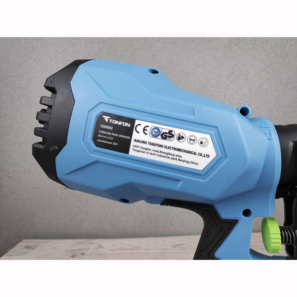 Gambar produk TONFON Pistol Semprot Cat Dinding Pestisida Electric Spray Gun Cordless 20V 1000ml - 1020002