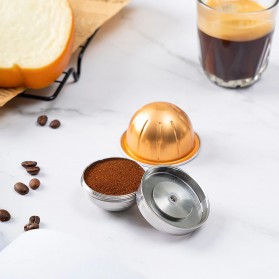 ICafilas Reusable Capsule Stainless Steel for Nespresso Vertuo - UE2215 - Silver