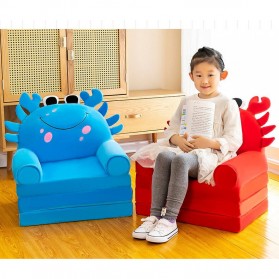 ExcellentBaby Kursi Sofa Anak Baby Kids Toddler Foldable Bed 3 Layer - L2019 - Blue - 5