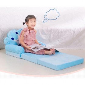 ExcellentBaby Kursi Sofa Anak Baby Kids Toddler Foldable Bed 3 Layer - L2019 - Blue - 6