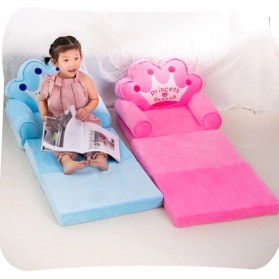 ExcellentBaby Kursi Sofa Anak Baby Kids Toddler Foldable Bed 3 Layer - L2019 - Blue - 7
