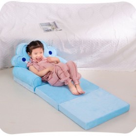 ExcellentBaby Kursi Sofa Anak Baby Kids Toddler Foldable Bed 3 Layer - L2019 - Blue - 8