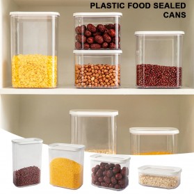 VOGVIGO Toples Wadah Penyimpanan Makanan Snack Food Storage Can 1000ML - F1022 - White - 5