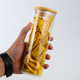 One Two Cups Toples Kaca Penyimpanan Makanan Borosilicate Glass Storage Jar 550ml - GH1270 - Transparent - 3