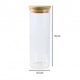 One Two Cups Toples Kaca Penyimpanan Makanan Borosilicate Glass Storage Jar 550ml - GH1270 - Transparent - 9
