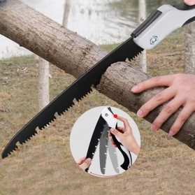 KNIFEZER Gergaji Lipat Portabel Folding Wood Hand Saw 240mm - LA146 - Black