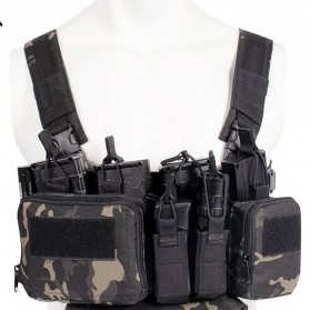 SINAIRSOFT Rompi Tactical Chest Rig Vest  Airsoft Gun CS  - SST07 - Camouflage