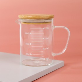 One Two Cups Cangkir Gelas Takar Ukur Measuring Cup Glass 350 ml - GG-18 - Transparent
