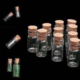 HW Botol Toples Kaca Penyimpanan Pernak Pernik Vial Bottle 15ml 10 PCS - HW-770 - Transparent - 6