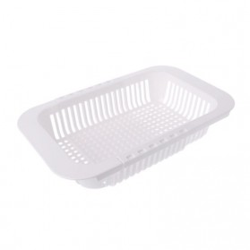 Gedio Rak Pengering Buah sayur Adjustable Over Sink Dish Drying Rack - GO01 - White