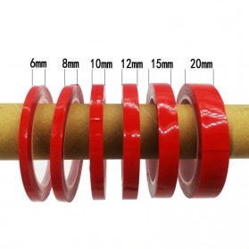 XY Selotip Double Sided Tape Transparent Acrylic 3m x 30mm - HL87895 - Red - 5