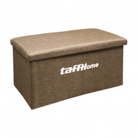 TaffHome Sofa Kotak Penyimpanan Barang Foldable Storage Container 76x38x38cm - H031 - Brown - 2