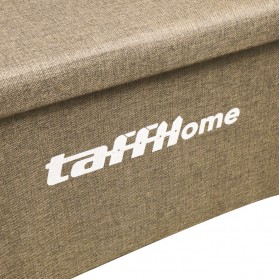 TaffHome Sofa Kotak Penyimpanan Barang Foldable Storage Container 76x38x38cm - H031 - Brown - 4