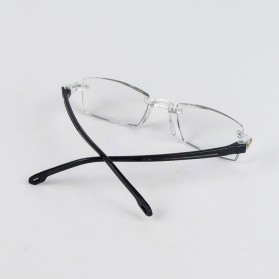 AHORA Kacamata Baca Rabun Dekat Frameless Anti Blue Light Reading Glasses +3.5 -  641 - Black Gold - 4