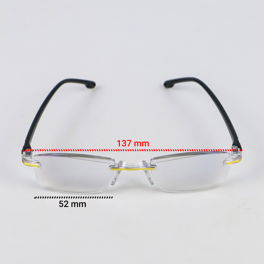 Gambar produk Ahora Kacamata Baca Frameless Anti Blue Light Reading Glasses Plus 4 - 641