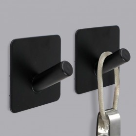 VISCOSE Gantungan Dinding Hook Hanger Stainless Steel SUS304 - 8958 - Black