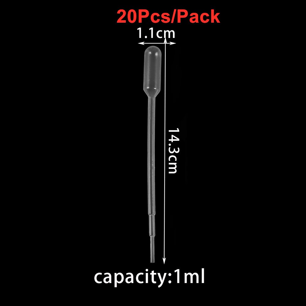 Gambar produk AGCFABS Pipet Penetes Disposable Dropper Craft Jewerly Making 1 ml 20 PCS - AC0955