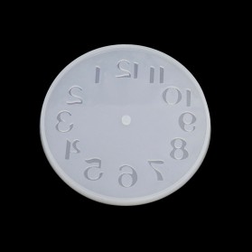 HiResin Cetakan Epoxy Resin Silikon Casting DIY Clock Handmade Craft 15 cm - TS3184 - White