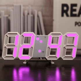 W&G Jam Meja LED Digital Clock - H211 - Light Purple