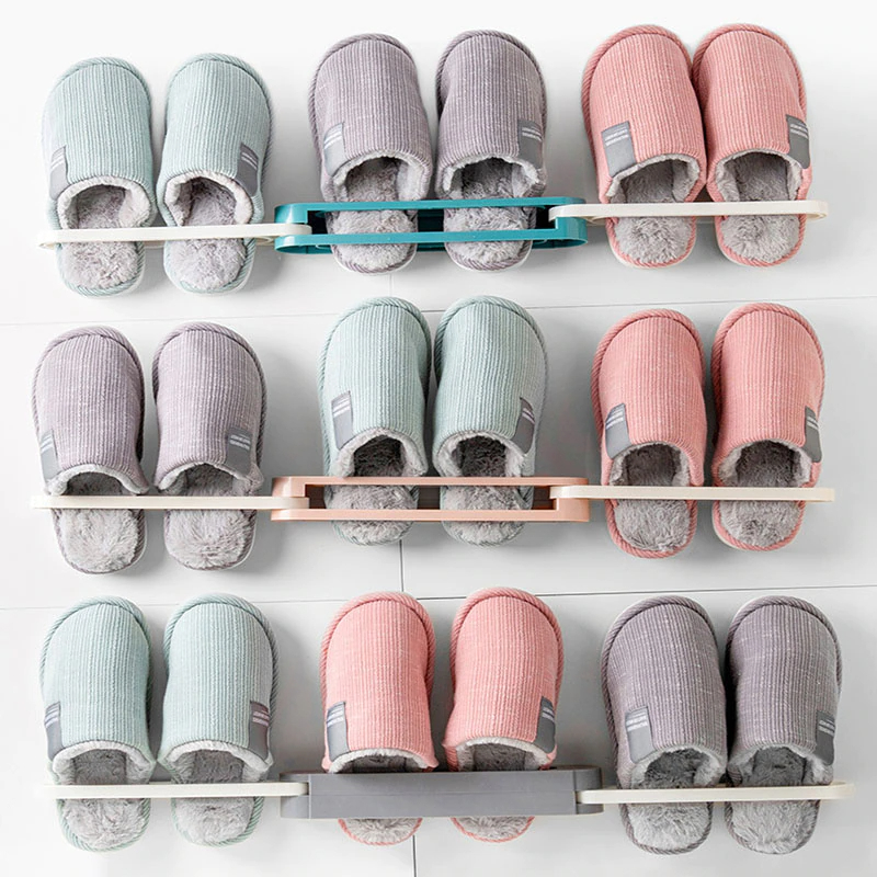 Gambar produk CSV Rak Organizer Sandal Tempel Dinding Minimalis Slippers Shelf Holder - PWS3Q4